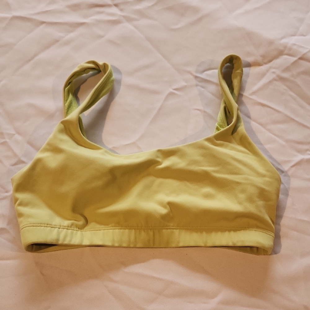 Vuori Light Yellow Sports Bra